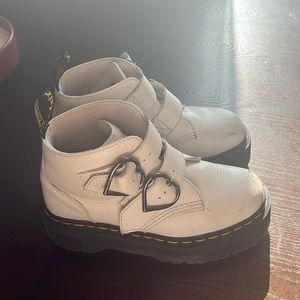 Doc Martens White Heart Buckle boot Devon Heart